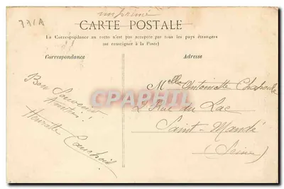 Floresta de Fontainebleau — A Rocha que Chora — G.B.N. n° 17 — Verso