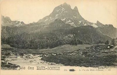 Le Pac du Midi d'Ossau — I monti delle Eaux-Bonnes — Léry Fils et Cie, Parigi Versailles — n° 194