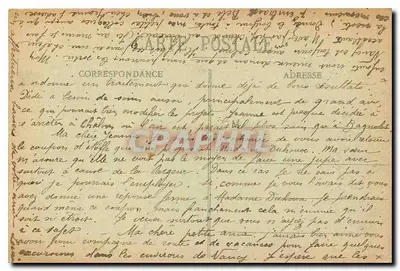 NANCY - Place de la Carrière — widok placu z katedrą i alejami — Imprimerie Réunies de Nautry, n° 162 — Rewers