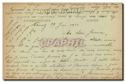 NANCY - Katedra Najświętszego Serca Panny Maryi — Imprimeries Réunies de Nancy, n° 147 — Rewers