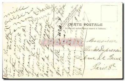 Na Praia — três crianças brincando — V.P. Paris, n° 1894 — Verso