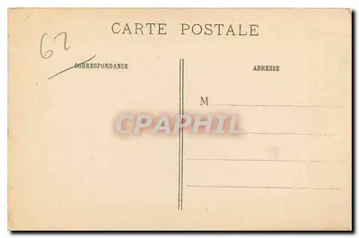 Arras bombardeado — Ruínas do Hotel de Ville — Visé Paris 559, IMP. BAUDINIÈRE, NANTERRE — Verso