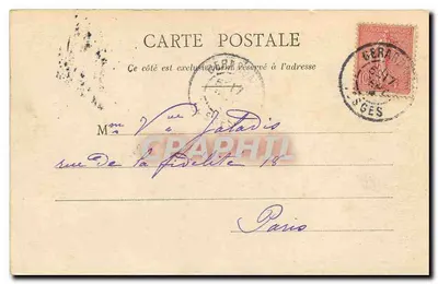 Gérardmer — Widok na Dolinę Munster — Wydawnictwo A. Largéron, Souvenirs — Rewers