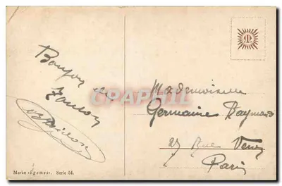 Paisagem com banhistas — Égemes — Marke & Egemes, Série 54 — Verso