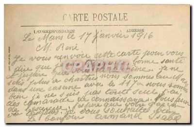 Chartres — La Cathédrale (portail Sud) — Éditeur inconnu, n° 6 — Rewers