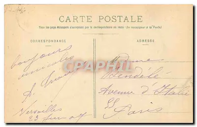 Versailles - Hameau de Marie-Antoinette - A Fazenda — Mme Moreau édit, Versailles — Verso