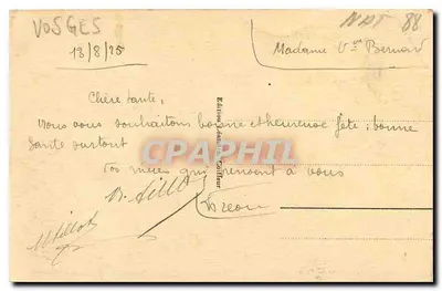 GERARDMER - Widok na Górze Roitelets — Wydawnictwo Cailleur, nr 84 — Rewers
