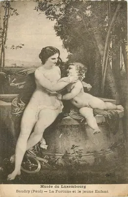 A Fortuna e a Criança Jovem — Museu do Luxembourg — Baudry (Paul) — n° 619