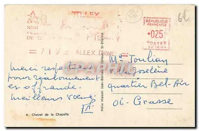 École Apostolique des Petits Clercs de St-Joseph — ALLEX (Drôme) — Rewers