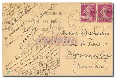 ST-MARTIN-en-VERCORS (Drôme) — Vista Geral — Fot. Combier Macon — Verso
