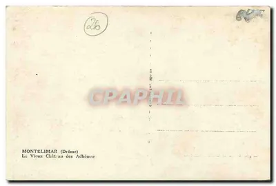 Montélimar — Stare Zamki Adhémar — Wydawnictwo Imprimerie Néon — Rewers