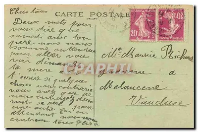 Montélimar — Widok na Hotel de Ville — Lib. F. Baume - Montélimar — Rewers
