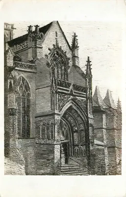 Igreja de Gisors, Portal Sul — Edição H. Lévy, Gisors
