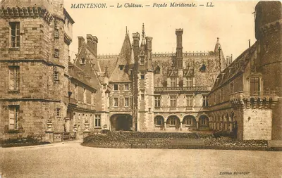 Maintenon — O Castelo — Fachada Meridional — Edição Béranger