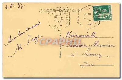 Chartres — Katedra widziana z przodu — Wydawnictwo E. Gaudin, nr 2 — Rewers
