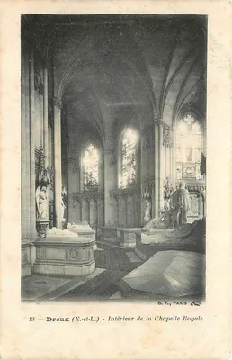 Dreux (E-et-L.) — Interior da Capela Real — B.F., Paris