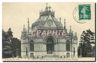 Dreux - Capela de São Luís - Sepultura da Família de Orleães — Ch. Foucault, edit. Dreux, n°20