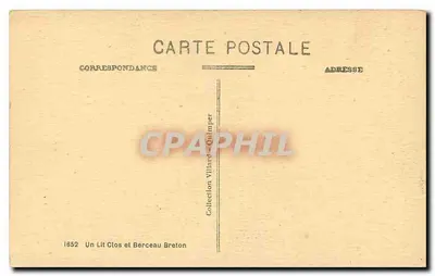 Lazienka i kojec bretoński — kolekcja Villard-Quimper — nr 1652 — Rewers