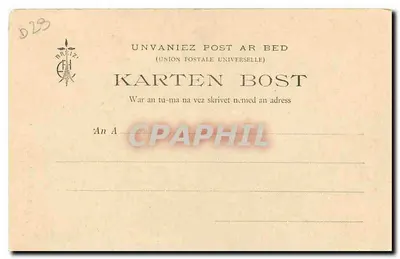 Ploaré, perto de Douarnenez — Igreja e Torre (séculos XV e XVI) — Coleção E. H., n° 526 — Verso