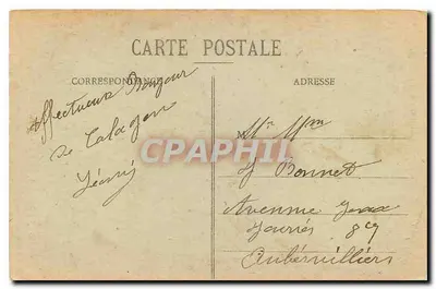 Em torno dos Lit-Clos — Lit-Clos rico com pequenos fusos (Morbihan) — Col. E. Hamonic, St-B. — Verso