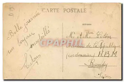 Uzerche (Corrèze) — Młyn i zamek — Wydawca nieznany, nr 27 — Rewers