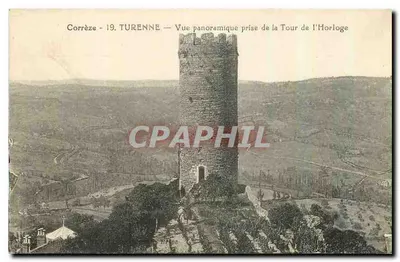 Turenne — Vista panorâmica tirada da Torre da Relógio — n°19
