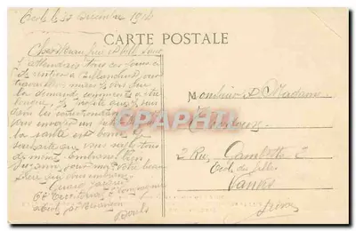 Besançon — Valeira pitoresca de Casamène. O Doubs e a Ilha Malpas — Editor L. Balland & Frères, Besançon, n° 871 — Verso