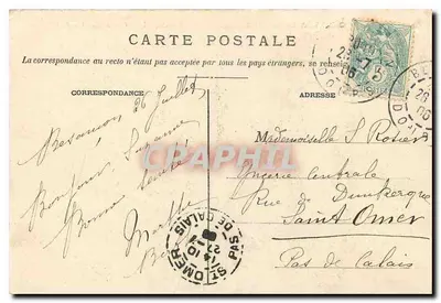 Besançon — Pont de Canot et Fort Rosemont — Édition Peulelet, Besançon — Verso