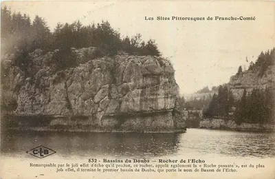 Bassins do Doubs — Rocher do Eco — Os Locais Pitorescos da França-Comtado — C.L.B. n°852