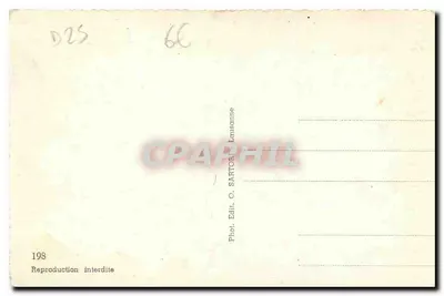 Les Brenets-Saut du Doubs — widok panoramiczny i wodospad — Hôtel du Saut-du-Doubs — wydawca C. Sartor, Lausanne — Rewers