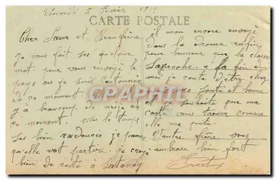 La Bégude de Mazenc (Drôme) — Zamek pana Oubet i ogrodzenie na drodze — wydawca nieznany — Rewers