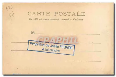 Ruiny feudalnego zamku Rochefort — Otoczenie La Bégude de Mazenc — Wydawnictwo J. Brun i Cie, Carpentras — Rewers