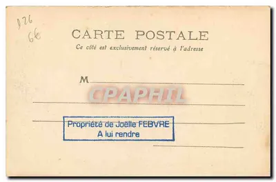 Ruiny feudalnego zamku Rochefort — Otoczenie La Bégude de Mazenc — Wydawnictwo J. Brun i Cie, Carpentras — Rewers