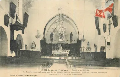 St-Jean-en-Royans — Interior da Igreja — Edição F. Godard, n°58