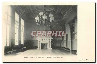 Vernon (Eure) — A sala de festas do hotel de ville — Victor Petit, Ed. Vernon