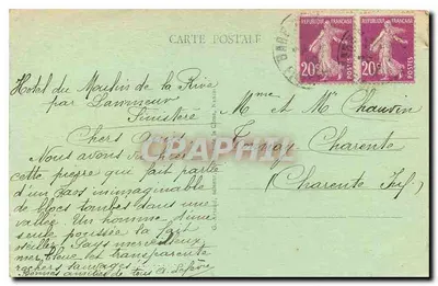 Le Rocher Tremblant — Le Huelgoat (Finistère) — wydawca nieznany — Rewers
