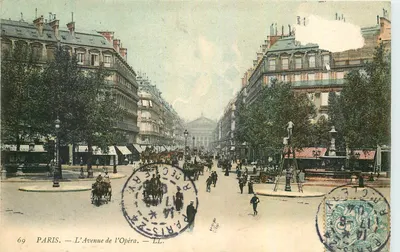 Paris — A Avenida da Ópera — LL. — Imprensa Fotográfica Nova
