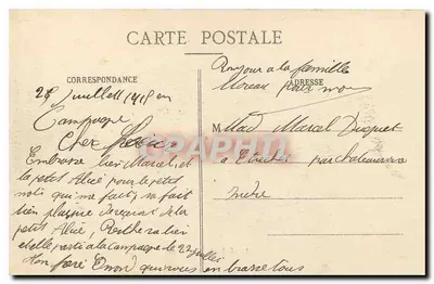 Lunéville - O Castelo — Bastien, lib-édit., Lunéville — Verso