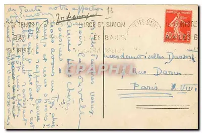 Mont Revard nad Aix-les-Bains — Pola śniegu — C.R. 122.26 — Rewers