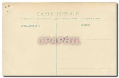 Ruínas Toussaint — Angers — L. V., pbol. — Verso