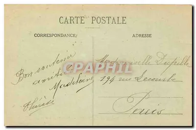 Palais de Fontainebleau — Allée de Maintenon — Éditeur : 183 — Verso