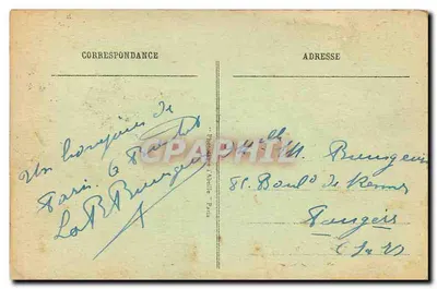Paryż - Lwia Belfort - Wydawca L'ABBÉLLE PARIS, nr 12 — Rewers