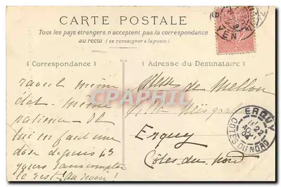 Montmartre — Plaza San Pedro — G.C.A., París 516 — Reverso