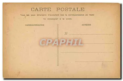 PARIS - A Santa Capela — vista do edifício e da praça com carruagem — editor não identificado — Verso