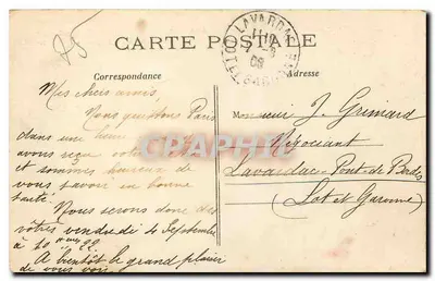 Paris — Palácio do Luxemburgo — Ronda da guarda — Verso