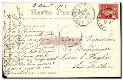 Orléans (1912) — 500º aniversário do nascimento de Joana d'Arc — Desfile histórico do 7 de Maio — Trombetas a cavalo — A.G. — Trajes da Maison Chanteau — Verso