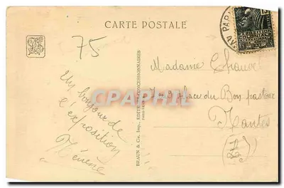 Mercados tunisinos — Exposição Colonial Internacional — Paris 1934 — V. Valensi, Arch. D. P. L. G. — Verso
