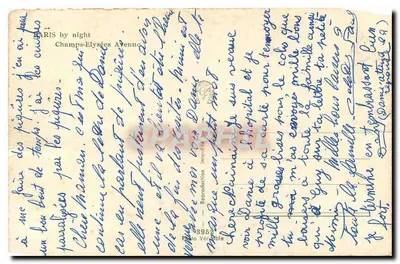 Paris à noite — Avenida dos Campos Elísios — Gamy — Verso