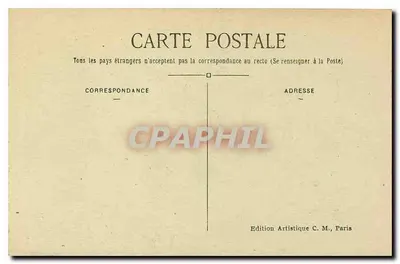 Paryż — bas-reliéf z Arc de Triomphe de l'Étoile « Le Chant du Départ », autorzy: Rude — C. M. 1233 — Rewers