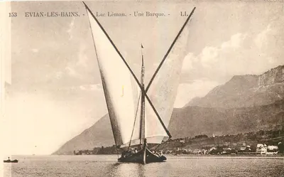Évian-les-Bains - Lago Léman - Uma Barca - LL